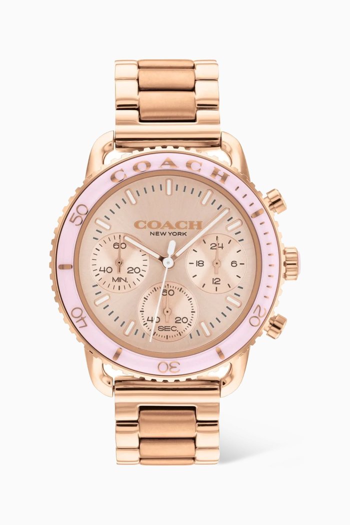 Cruiser Quartz Stainless Steel Watch, 37mm, Rose gold