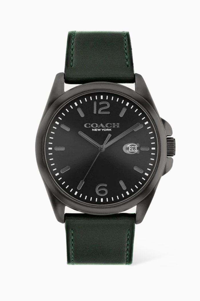

Greyson Quartz Leather Watch, 41mm, Green