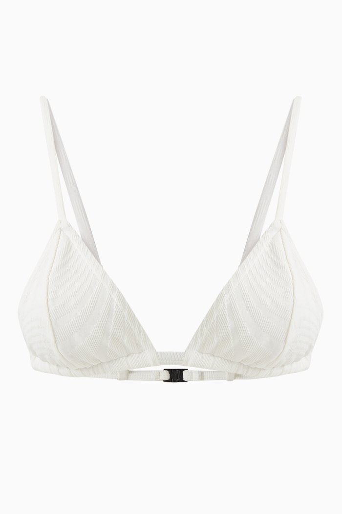 

Julian Triangle Bikini Top, White