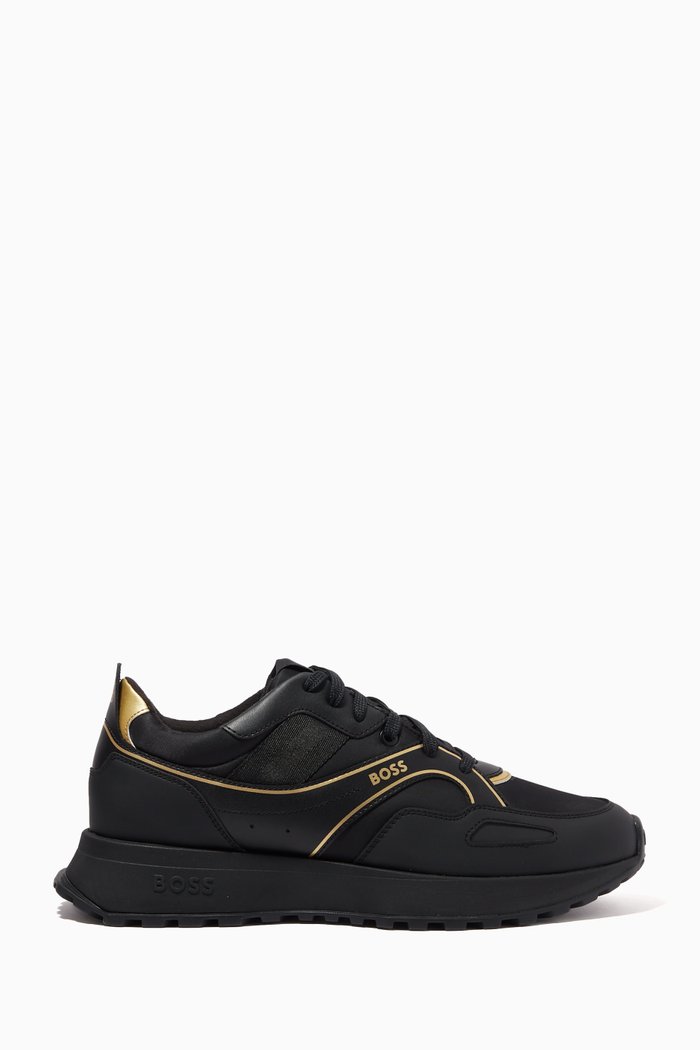 

Jonah Runner Sneakers in Knit Mesh, Black