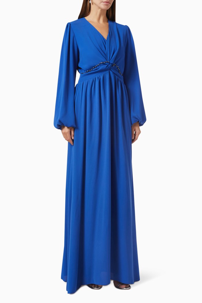 

Front Twist Maxi Dress, Blue