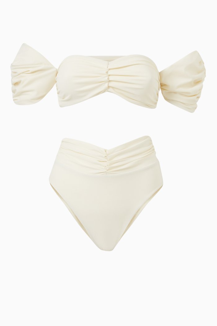 

Iris Bikini Set in Stretch-ECONYL, White
