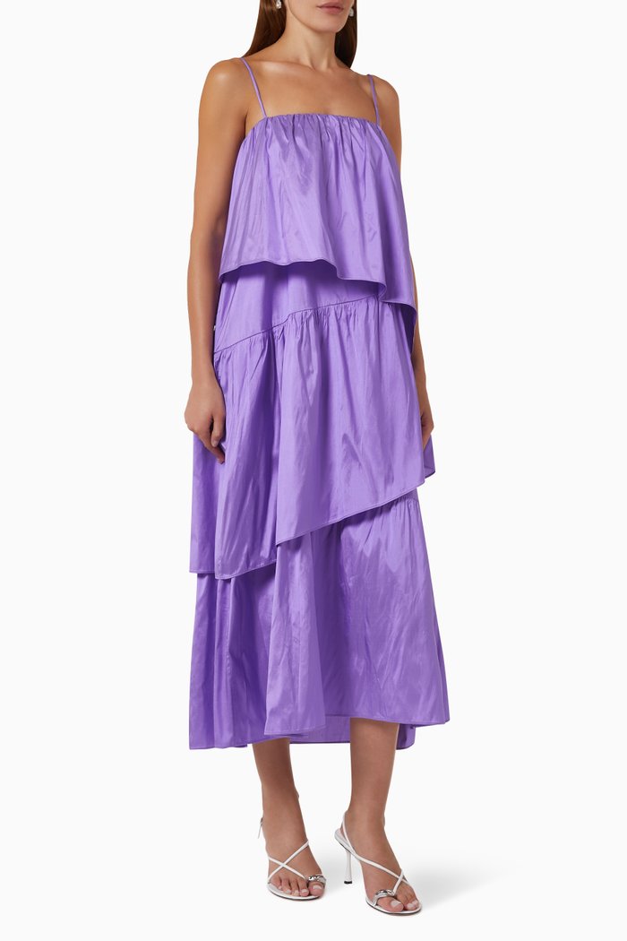 

Kate Dress in Silk, Purple