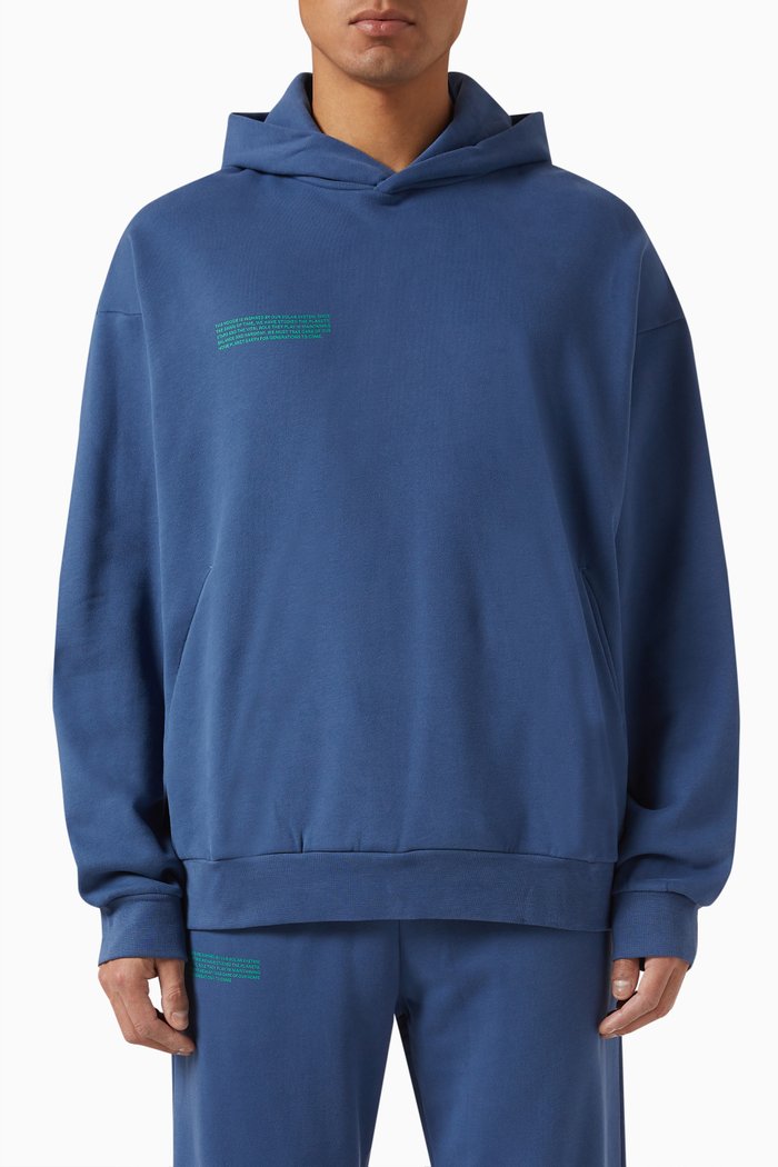 

365 Hoodie in Organic Cotton, Blue