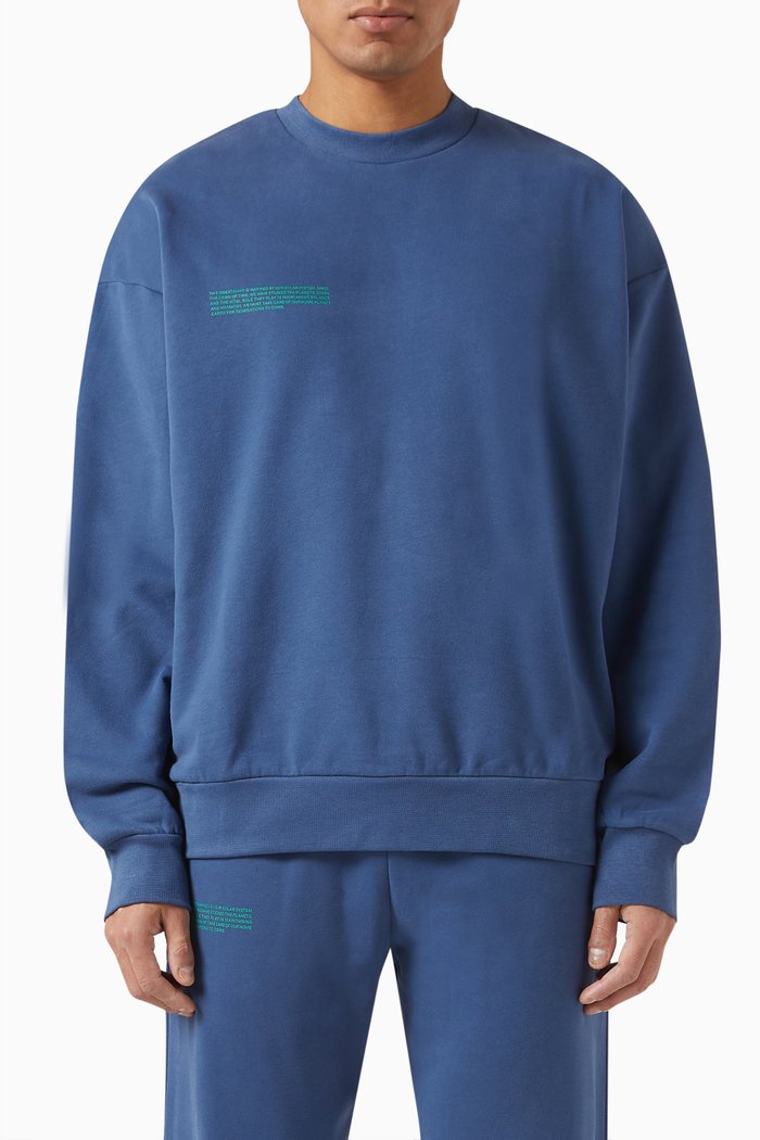 

Planet 365 Sweatshirt in Organic Cotton, Blue