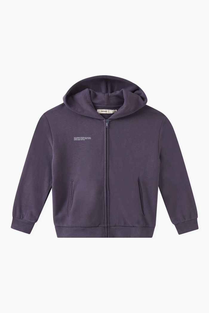 

365 Zipped Hoodie in Organic Cotton, Blue