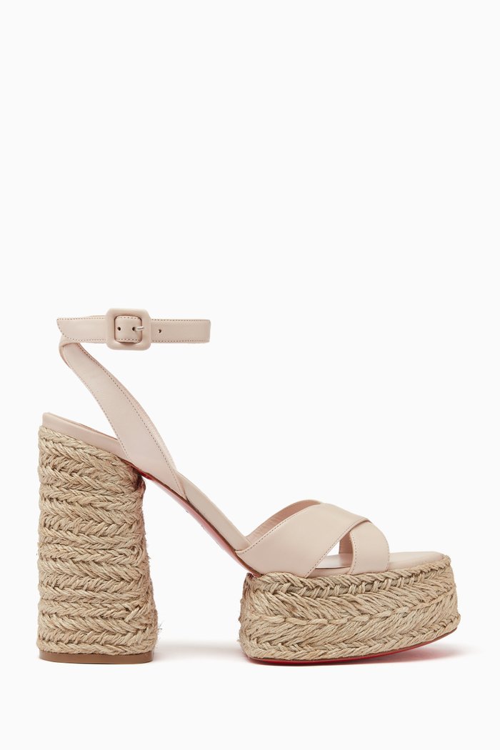 

Super Mariza 130 Platform Sandals in Nappa Leather, Brown
