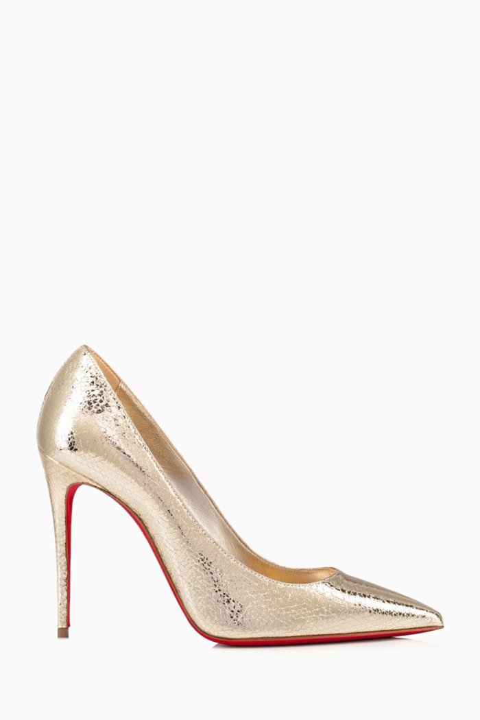 

Kate 100 Pumps in Specchio Leather, Gold