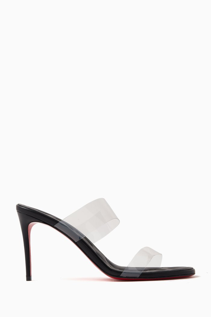 

Just Loubi 85 Pumps in Leather & PVC, Black