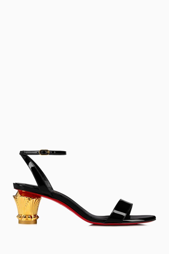 

Lipsta Queen 55 Sandals in Patent Leather, Black