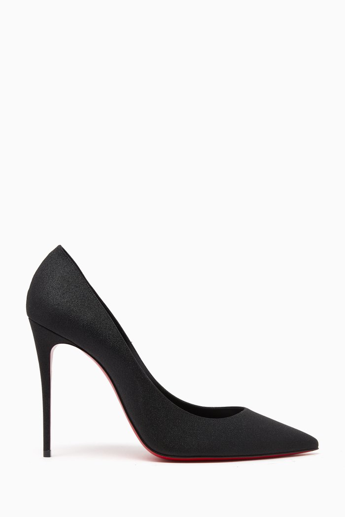 Kate 100 Pumps in Leather, Black