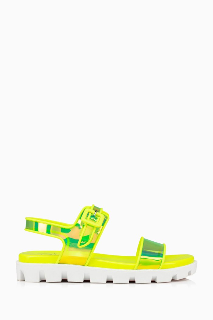 

Duniss Cool Flat Sandals in PVC, Yellow