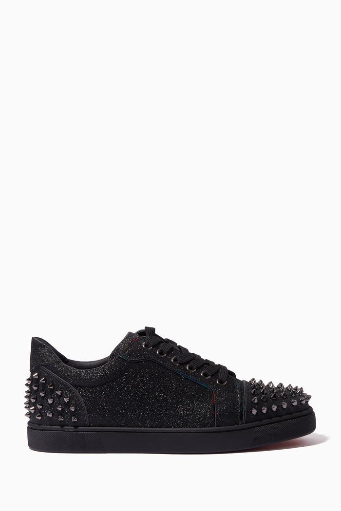 

Vieira 2 Low-top Sneakers in Glittered Leather, Black