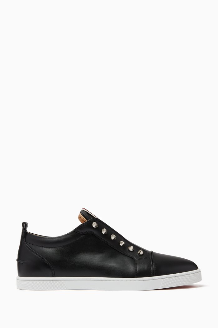 

F.A.V. Fique A Vontade Slip-on Sneakers in Leather, Black