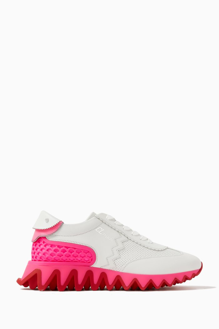 

Loubishark Sneakers in Neoprene & Leather, Pink