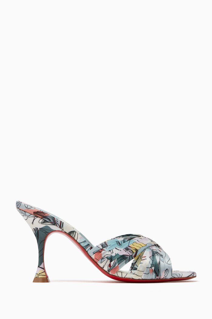 

Nicol is Back 85 Mule Heels in Satin, Multicolour