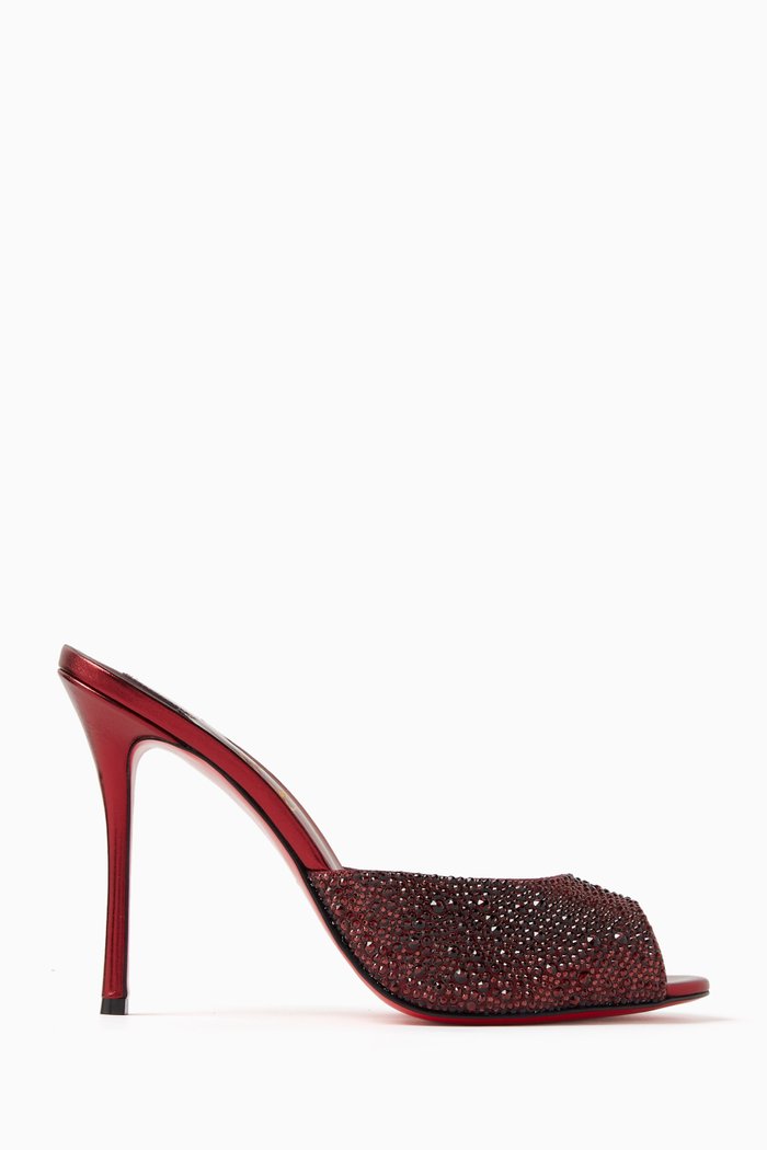 

Me Dolly Strass 100 Stilettos in Suede, Red