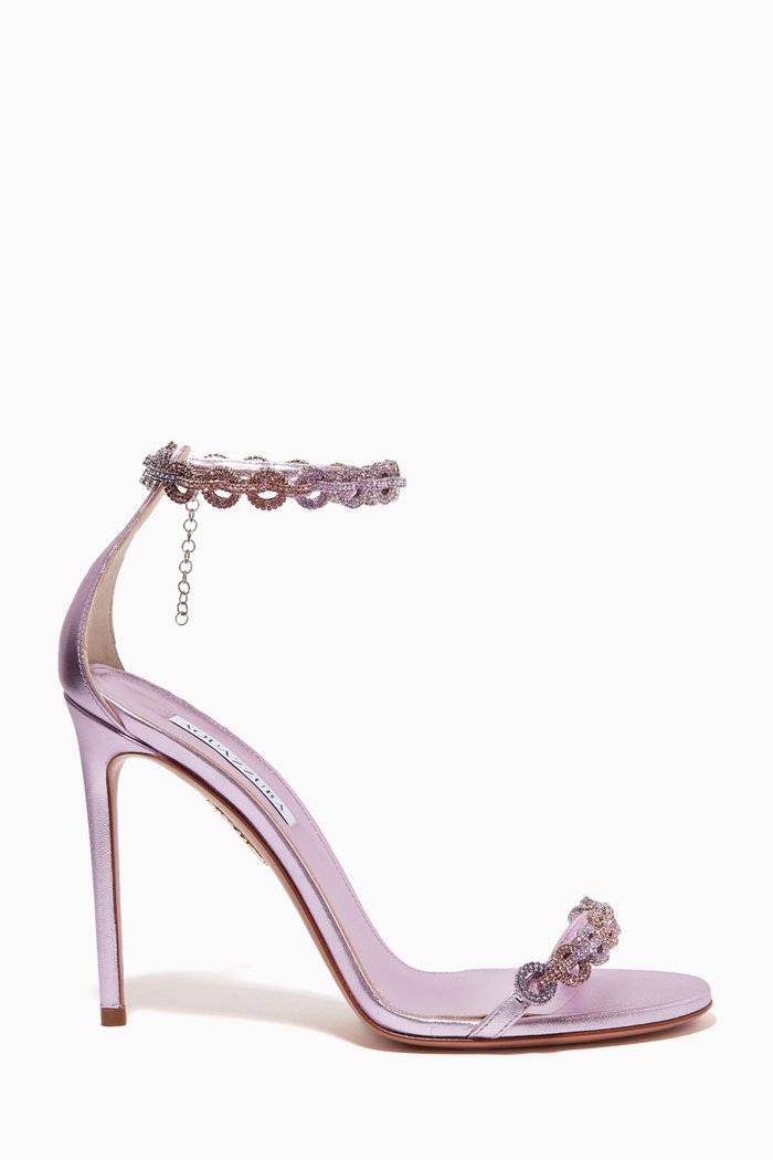 

Love Link Sandals in Leather, Purple