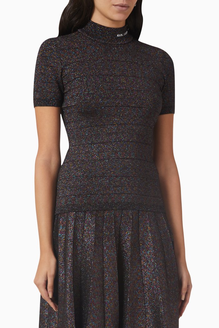 

Knit Glitter Top in Lurex, Multicolour