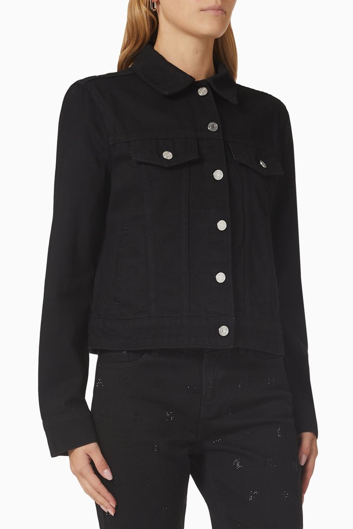 

Ikonik Karl Jacket in Denim, Black