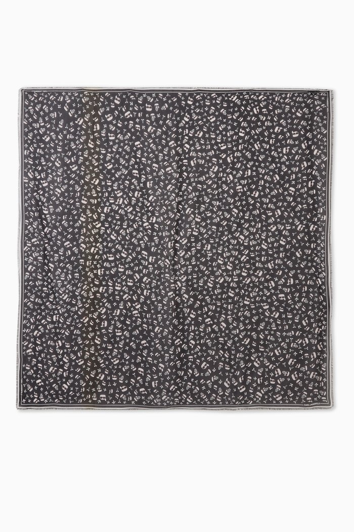 

K/Ikonik Scarf in Modal-silk Blend, Black