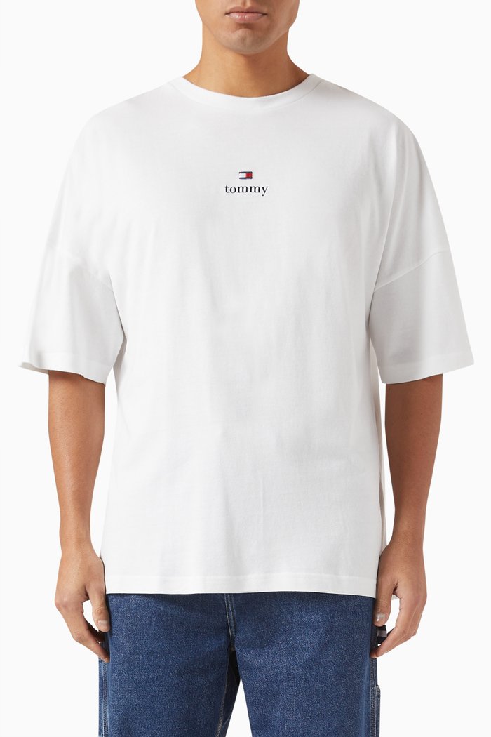 

Logo T-shirt in Cotton Blend, White