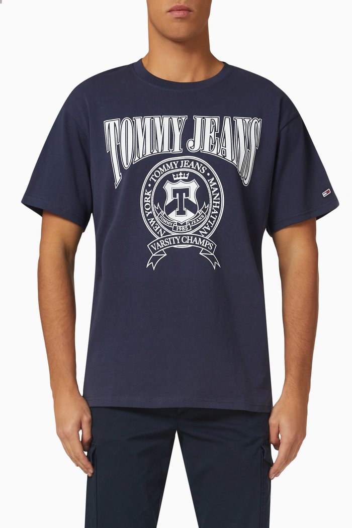 

Logo T-shirt in Cotton, Blue