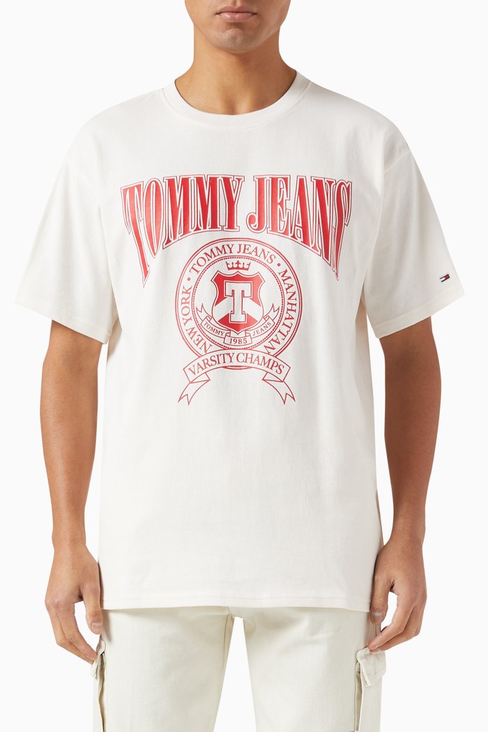Logo T-shirt in Cotton, White