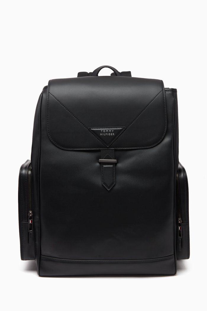 

TH Modern Backpack in Leather, Black