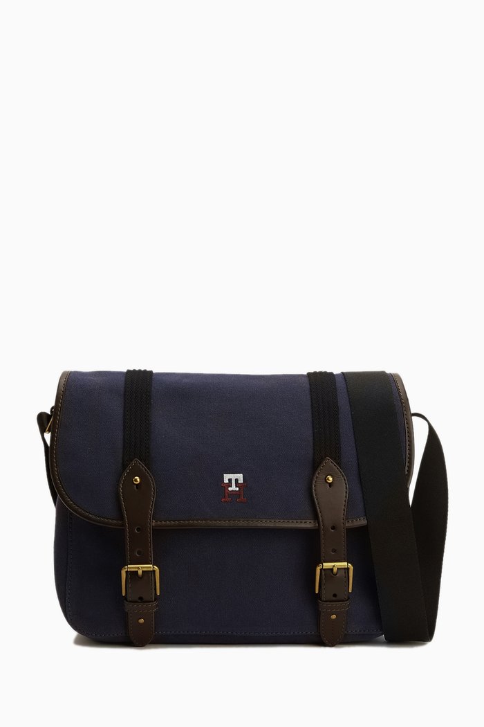 

TH Modern Messenger Bag in Canvas, Blue