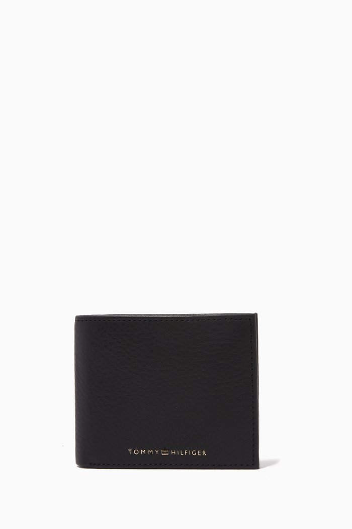 

TH Small Wallet in Leather, Black