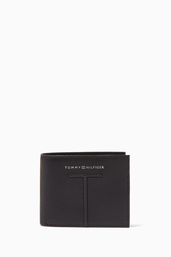 

Mini Card Wallet in Leather, Black