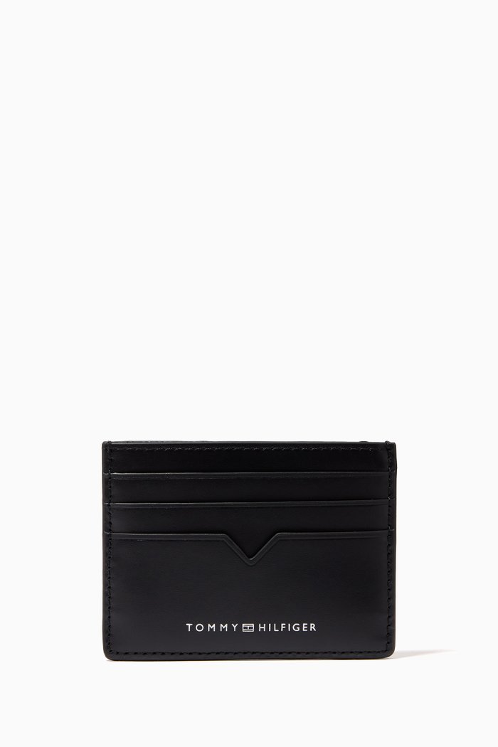 

Modern Card Holder in Leather, Black