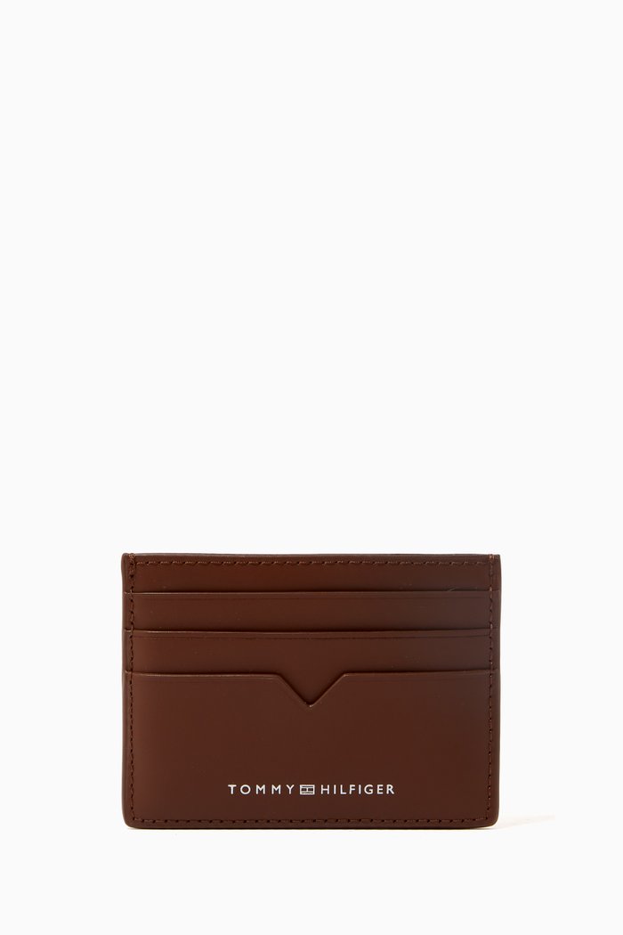 

Modern Card Holder in Leather, Brown