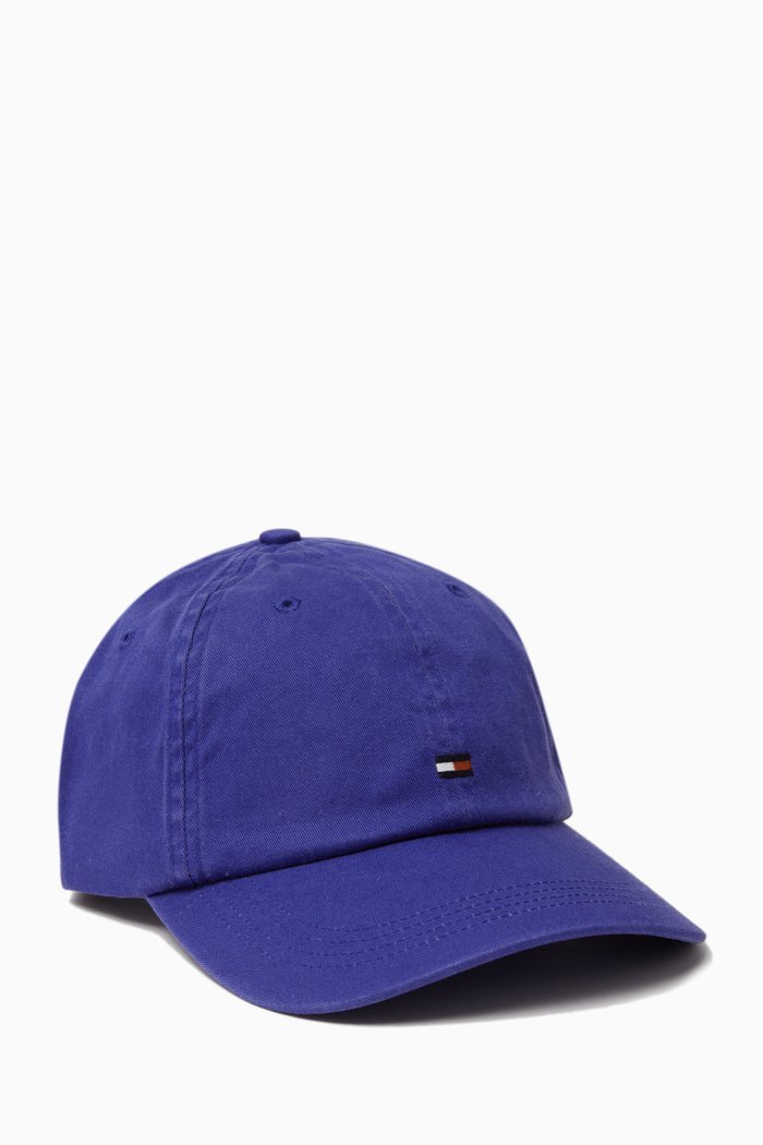

Flag Logo Cap in Cotton-twill, Blue