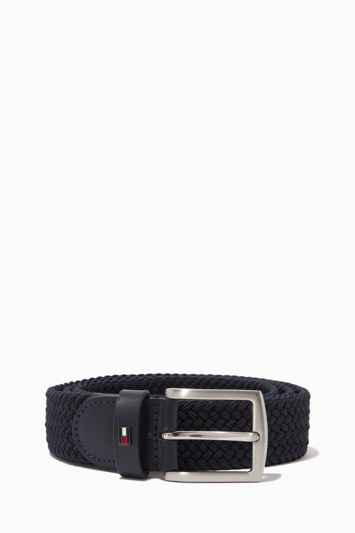 

Denton Braided Belt, Blue