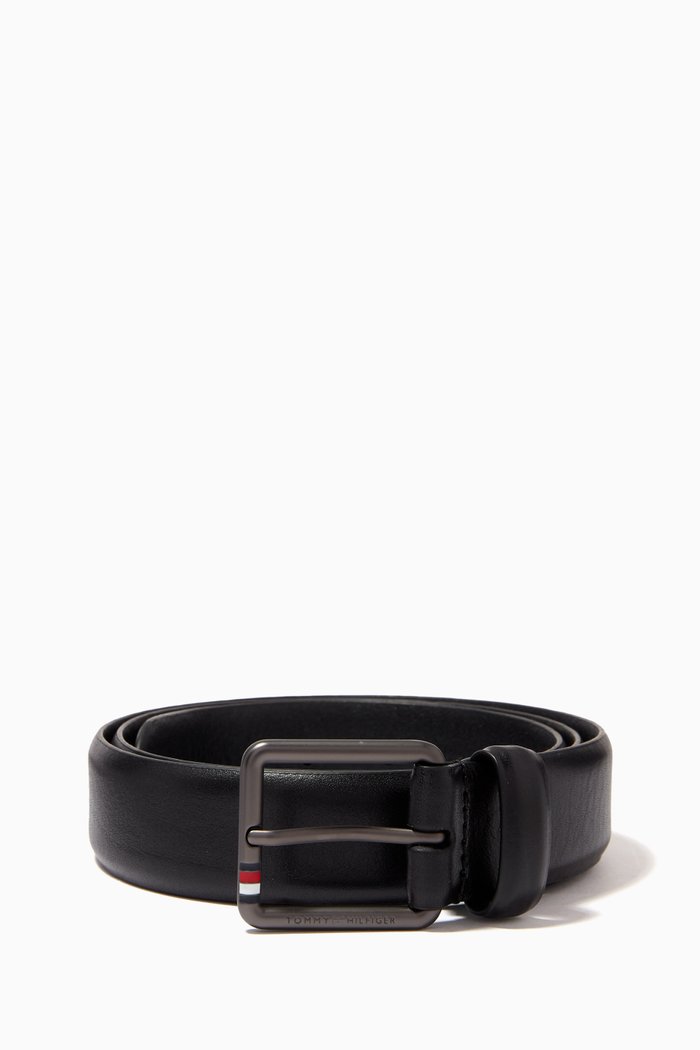 

Casual Belt in Leather, Black