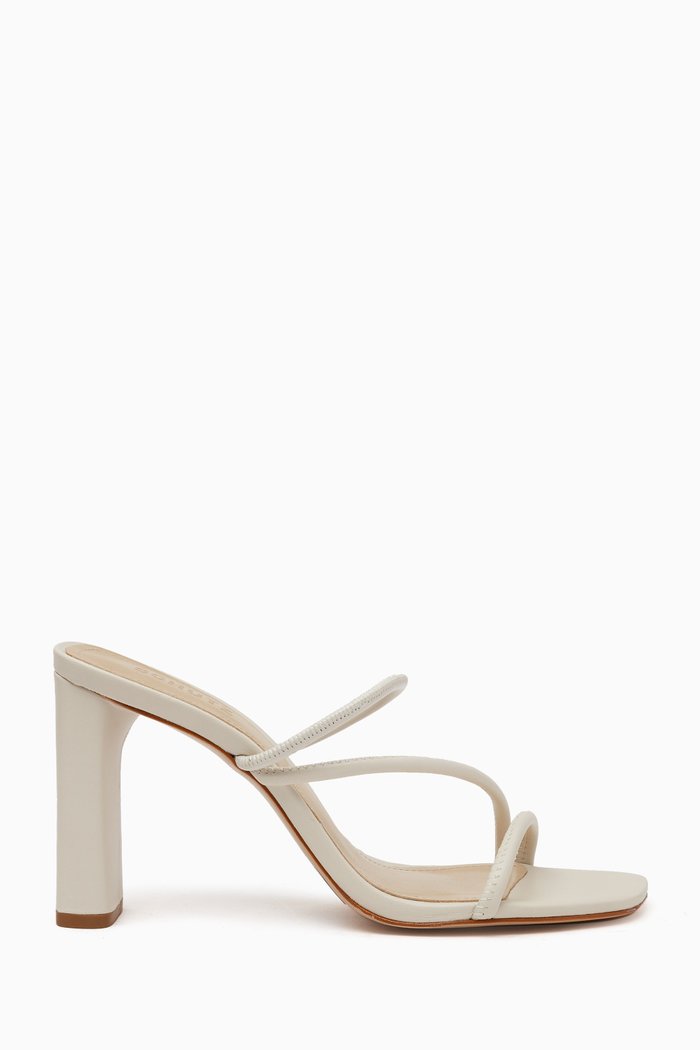 

Chessie Mules in Nappa Leather, White