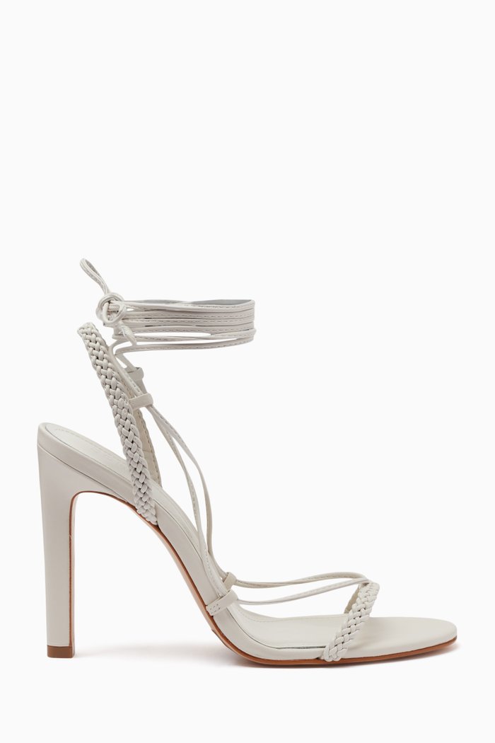 

Maxima 115 Lace-up Sandals in Leather, White