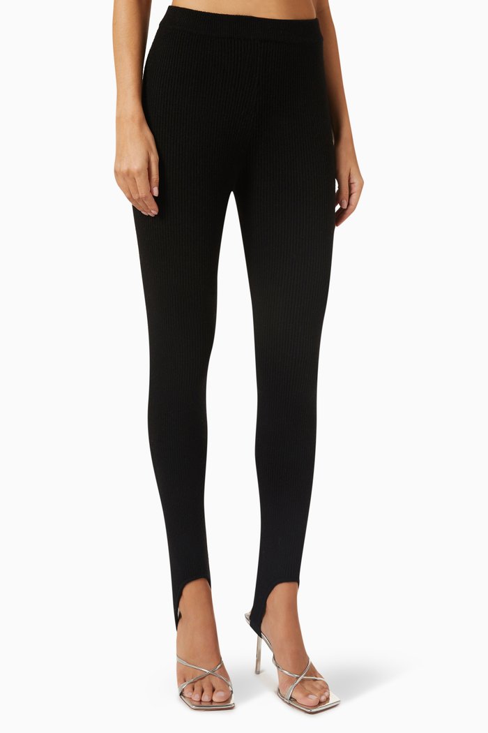 

Stirrup Leggings in Merino Wool & Cashmere, Black
