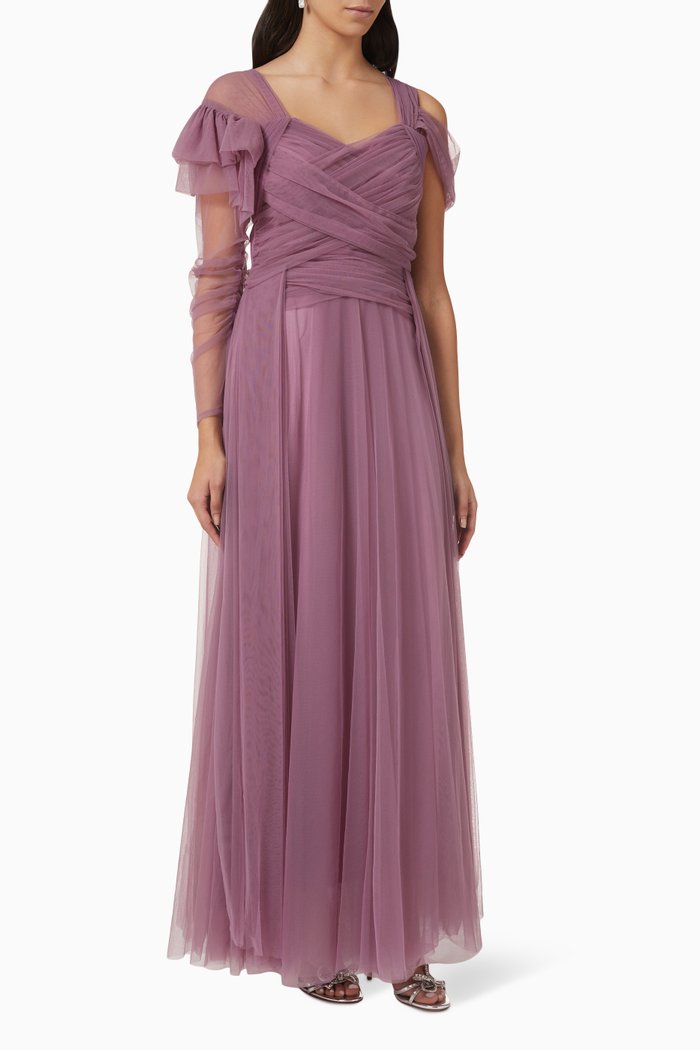 

Draped Maxi Dress, Pink