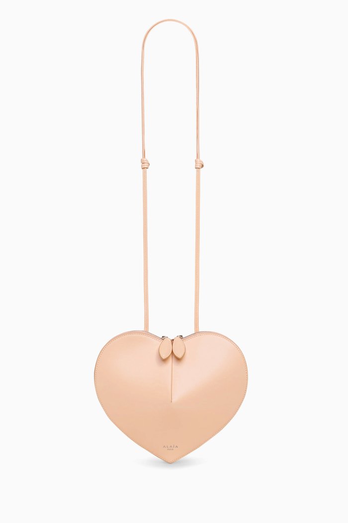 

Le Coeur Crossbody Bag in Calfskin, Pink