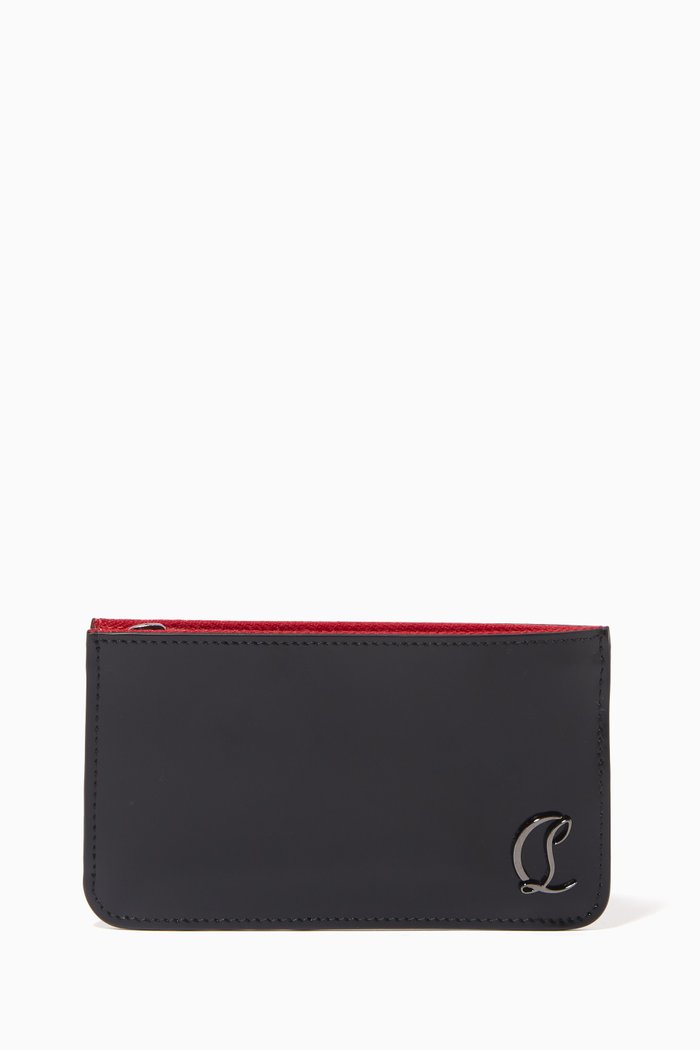 

Loubi54 Card Holder in Leather, Black