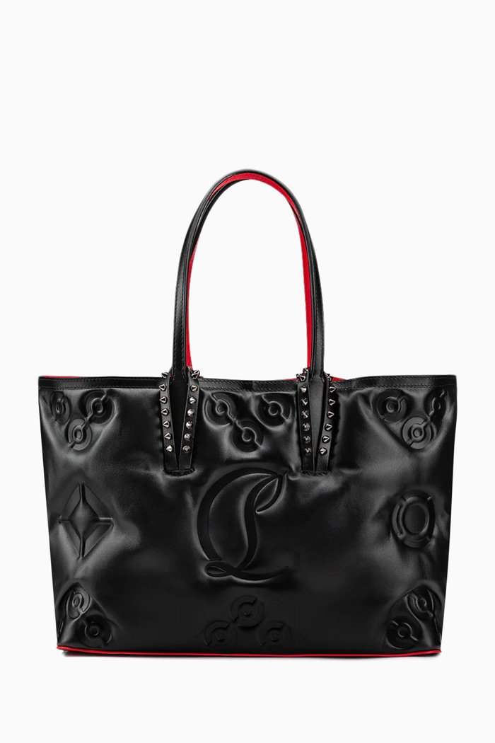 

Cabata Small Tote Bag in Padded Calfskin, Black