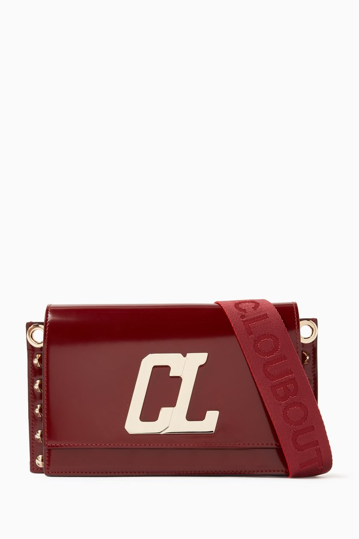 Wallstrap Messenger bag inPerforated Calf Leather, Gold