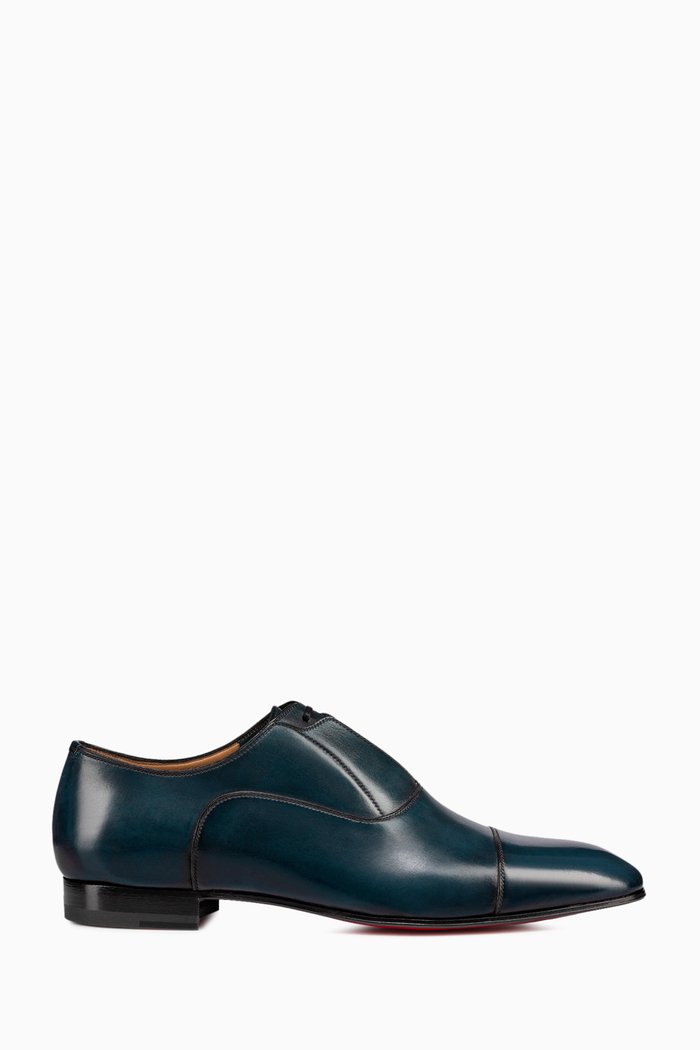 

Greghost Oxford Shoes in Leather, Blue