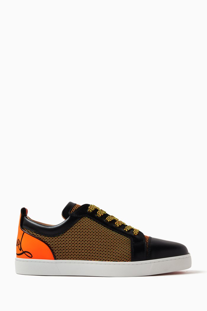 

Fun Louis Junior Sneakers in Leather & Mesh, Multicolour