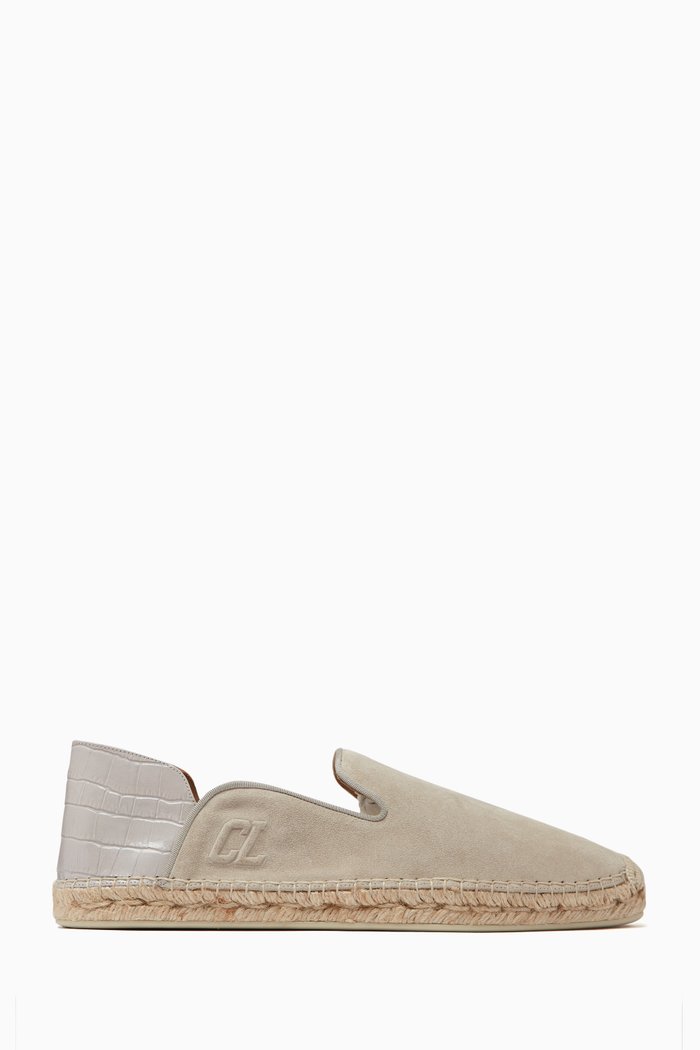 

Varsi Espadrilles in Crosta Leather, Grey