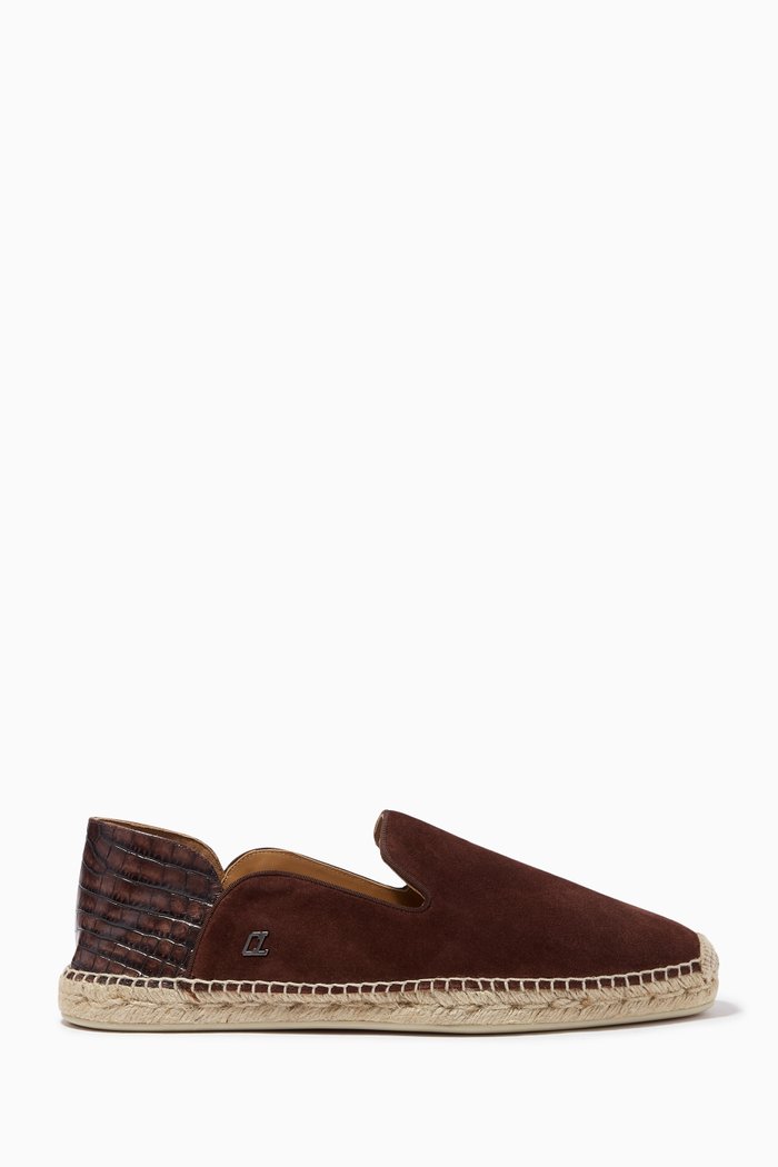 

Espadon Loafers in Suede Leather, Brown