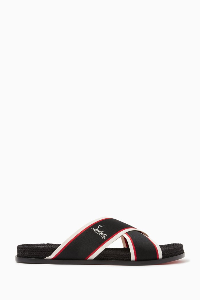 

Hot Cross Sandals in Calfskin, Multicolour